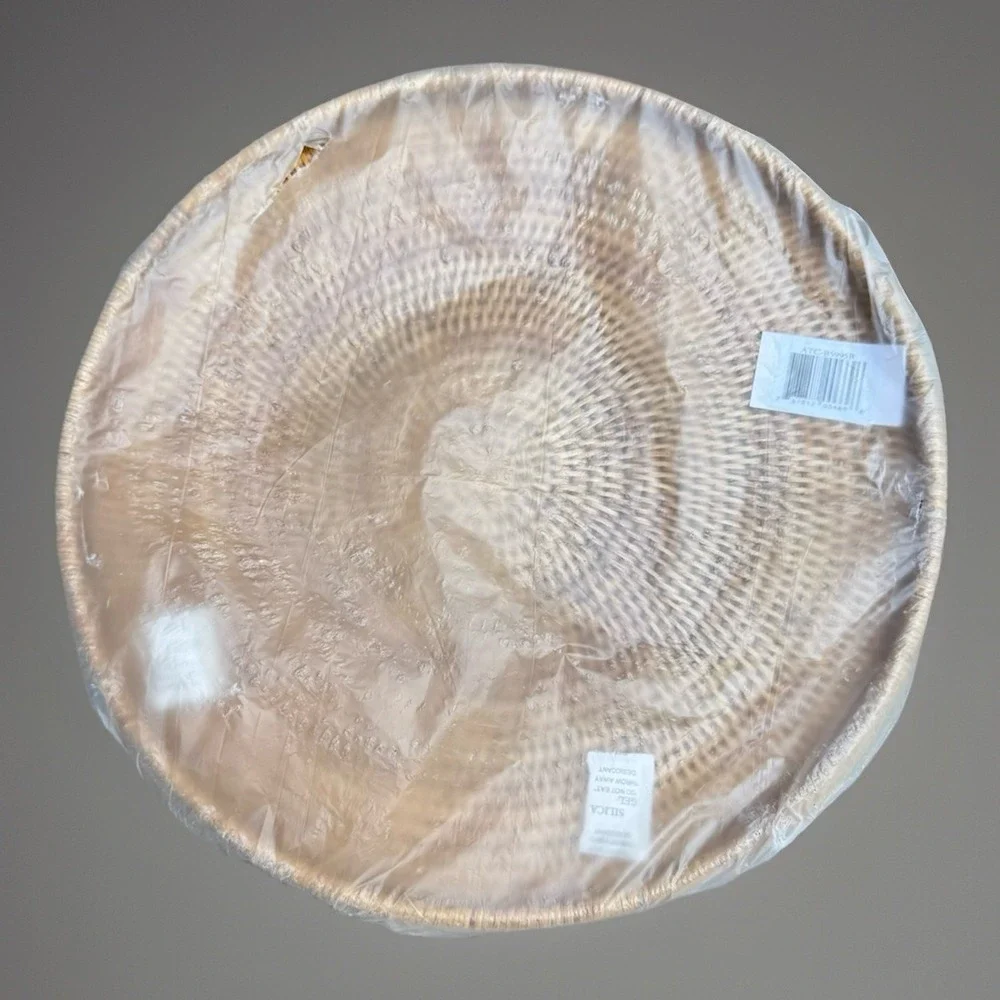 Artifacts Trading Co.‎ Handwoven Burmese Rattan Round Flat Tray 16